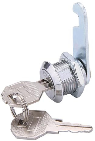 JCUGSBS verrou de sécurité pour Barillet boîte aux Lettres, Serrure à Came pour tiroir d'armoire, boîte à Outils, verrous Porte de Placard avec clés, Serrure casier Meuble Caisse 35mm