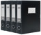 4 Pack Box Files A4,Plastic Box File with Lid,55mm Spine A4 Archiving Box Document Box for Office School - Black