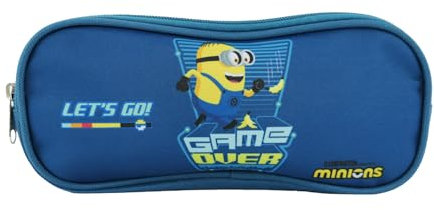 Bagtrotter Schulranzen mit 2 Fächern Die Minions Blau