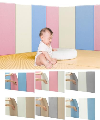 Boracy Kopfteil Wandkissen Wandpolster Bett - Wandpolster Selbstklebend Kinderzimmer, 30x60 cm, 4/6/8/10 PCS, Isolierung, Wandpolsterung Wandschutz Bett Polsterpaneel Wandverkleidung(Braun,10pcs)