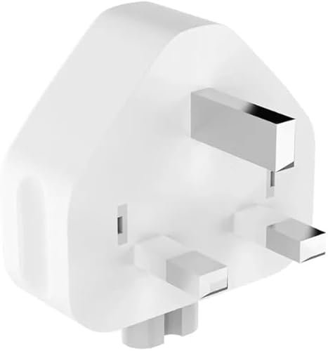 TRONYX UK Plug for A-pple Macbook Charger Adapter, Mac AC Power Adaptor Plug Duck Head with Fuse for All MacBooks Power Adapters, 12W, 30W, 35W, 61W, 87W, 96W, Macbook/Air/Pro iPad iPhone
