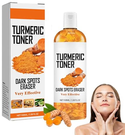 Turmeric Face Toner,Turmeric Toner,Turmeric Toner Dark Spot Eraser, Turmeric Toner Dark Spots Skin Toner for Face, Hydrating Moisturizing Facial Toner, Dark Spot Corrector (1 Pcs)