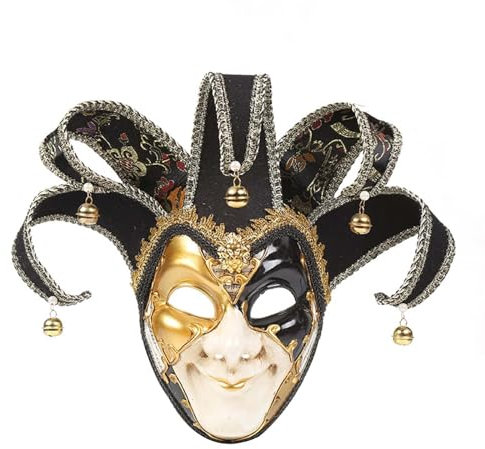 SRZYMJ Schwarz Karnevalsmaske Maskerade Maske Venezianische Spitze Augenmaske Spitzenmaske Gesicht Kostüm für Halloween Karneval Party Cosplay Einheitsgröße