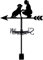 SUPERDANT Girouette de Jardin Exterieur et Chien Girouette Chien Girouettes Métal pour Jardin Ferme Deco Jardin Exterieur Outil de Mesure du Vent Direction du Vent
