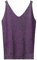 Haut à paillettes pour femme - Col en V - Bleu à paillettes - Débardeur à paillettes - Crop Tops sans manches - Débardeur sexy - Tenue festive - Gilet élégant Y2K, lilas, A