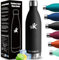 HoneyHolly Botella agua Acero Inoxidable, Botella Termica - 1000ml sin BPA, Botella de Agua Deportiva, Doble Pared al Vacío a Prueba de Fugas, Cantimplora Termica para Gimnasio