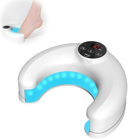 Ongles-Fungs-Light-Device Ongles d’orteils épais et endommagés - avec 470nm-Blue-Light-910nm-Infrared-Light-Solution domestique efficace pour l’appareil de lumière des ongles