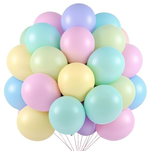 Palloncini Pastello, 100 pezzi 10 Pollici Palloncini in Lattice, Pastello Palloncini Festa per Donne Bambini Festa Compleanno Baby Shower Matrimonio San Valentino Fidanzamento Eventi Decorazioni
