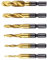6Pcs Screw Tap Drill Bit Set Spirals Tap Metal Wood Combination Drill Bit Screw Thread Bit Screw Machine Compound Tap Home Renovation Drill Set
