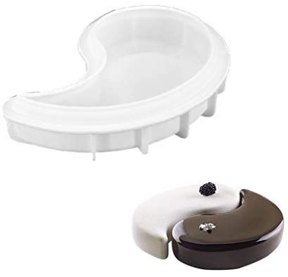 Silikon Yin Yang Form Kuchen Formen Fondant Formen DIY Gips Kerze Gadgets