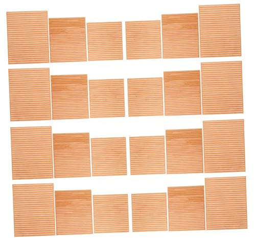 Lurrose 80 Piezas Tiras de Madera para de Barco Material de Suelo Miniatura para Modelismo Náutico DIY Madera de para Construcción de Maquetas de Barcos