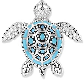 Seinerzeit FLORA & FAUNA Sheela Aqua Schildkröten Anhänger
