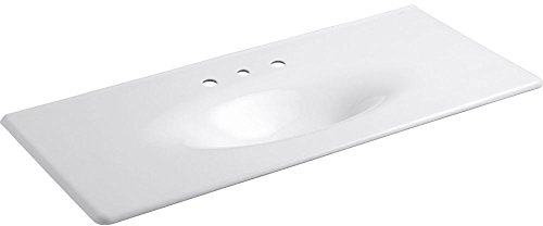 Kohler Eisen/Impressions 124,5 cm einteilige Oberfläche mit integriertem Toilette und 20,3 cm lochmitten, 3053-8-0