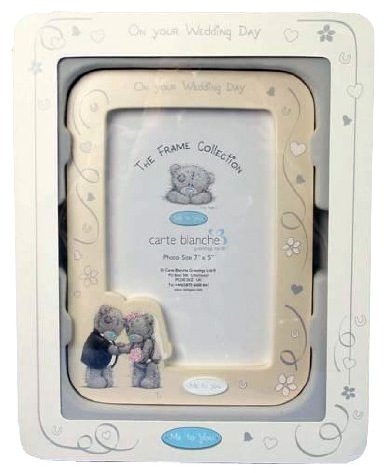 Me to You Bilderrahmen On Your Wedding Day, Plastik, Bunt, 28.6x22.2x4 cm