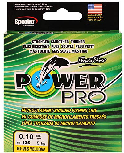 Power Pro Classic 135m, 0,13mm, 8kg, Gelb, Geflochtene Angelschnur, PPBI13513Y