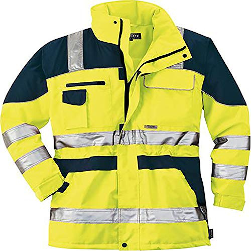 ELUTEX Warnschutz-Parka Safety Plus, 1 Stück, XL, gelb/navy, 8406