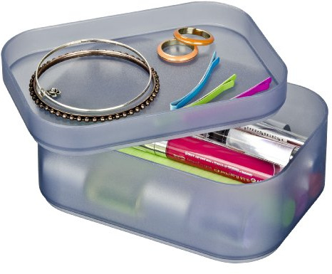 WENKO 20995100 Organizer Ice Cube stapelbar, S, grau
