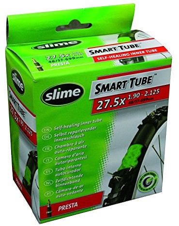 2 x Slime Bike Inner Tubes 27.5 x 1.90 - 2.125 650B Mountain Bikes Schrader Valves - Slime Filled To Instantly Seal And Repair Punctures by Slime