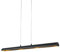 Qazqa - Modern Hängelampe I Pendellampe I Pendelleuchte schwarz mit Gold I Messingener Innenseite inkl. LED - Balo 4-flammig I Wohnzimmer - Stahl Länglich - I LED