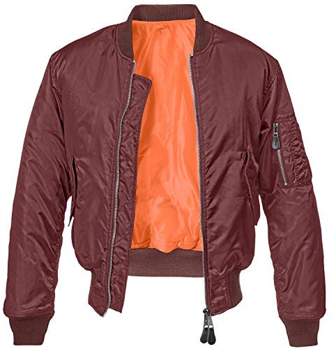 Brandit MA1 Jacket, color: burgundy, size: S