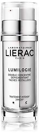Lierac Lumilogie Doppio Concentrato Viso Giorno e Notte Anti Macchie, per Tutti i Tipi di Pelle, Formato da 30 ml
