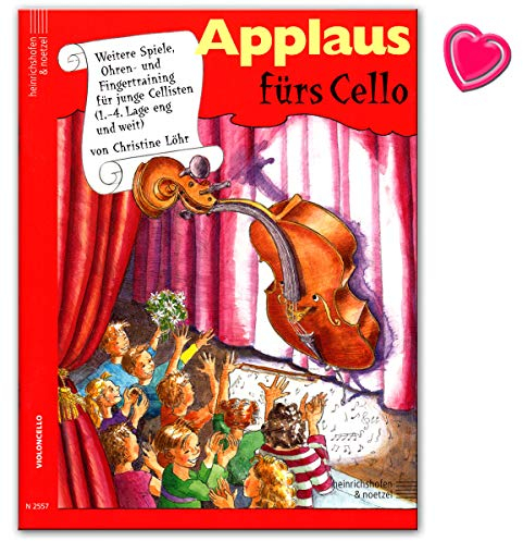 Applaus fürs Cello, Band 3 - Weitere Geschichten, Spiele, Ohren- und Fingertraining für junge Cellisten (1.-4.Lage) - Notenbuch mit Notenklammer - Heinrichshofen Verlag N2557 9783938202364