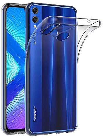 AICEK Coque Honor 8X, Transparente Silicone Coque pour Huawei Honor 8X Housse Silicone Etui Case (6,5 Pouces)