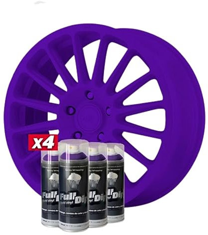 FULL DIP - Vinilo Líquyido - Pack 4 Sprays Violeta - 400 ml. Unidad