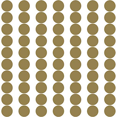 PREMYO 70 Punkte Wandsticker Kinderzimmer Mädchen Jungen - Wandtattoo - Wandaufkleber Selbstklebend Gold
