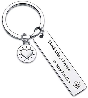 7RVZM Proton Schlüsselanhänger für Chemiker, Lehrer, Mutter – inspirierendes Geschenk für Wissenschaft, Proton Schlüsselanhänger, Allgemeines