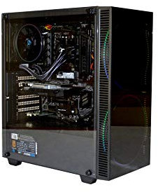 CoolBox DeepGaming Haako – PC Gaming Desktop (Ryzen 5-3400G, 16 GB RAM, 250 GB SSD NVMe, 2 TB HDD, GTX1650) W10 Pro Preinstallato