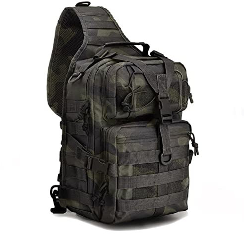 hopopower Taktische Schultertasche, Militär-Rover-Schulterrucksack, EDC Assault Range Tasche, wasserabweisend