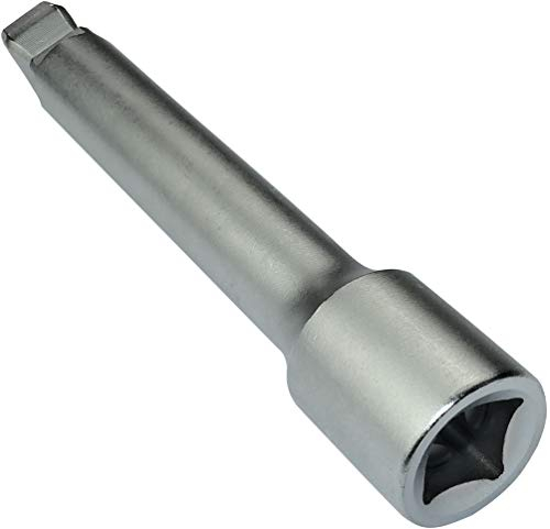 AERZETIX - C45117 - Verlängerung/Extender/Bit - 1 / 2x125mm - für manuellen/pneumatischen Ratschenschlüssel - Kugelform männliche Seite - 4-Punkt-Schraubendreher-Buchsenadapter - CR-V-Stahl