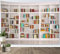 LB Wandteppich Bücherregal Wandtuch Bibliothek Wandbehang Büro Hintergrund Tapisserie für Wohnzimmer Schlafzimmer Wohnheim Wanddeko,235x180cm