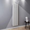 Acezanble∣White Radiators Double Oval Column Panels Vertical 1800mm Tall Radiator Centre Heating for Bathroom Kitchen Living Room Small Large Average
