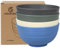 Greentainer Unbreakable Large Cereal Bowls - 24 OZ Plastic Lightweight Bowl Sets 4 - Dishwasher & Microwave Safe - for Cereal, Salad,Soup, Noodle, 4 Pieces