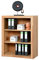 moebel-eins Office Four Aktenregal schmal, Material Dekorspanplatte, Kernbuche Nachbildung