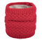 Tbkoly Modischer Schal Wickelschals Poncho Schal, warmer Unisex Rundhals Schal Frauen Winter einfarbiger dicker Strickfellschal warmer Kaschmirschal einfacher Beanie Schal (Farbe: 9, Größe: A)