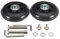 Kofferrollen Ersatzrollen Gummi Rollen Räder Ein Paar Mute Ersatz Wheels für Gepäck-Koffer Rollen Ersatz (68x24mm)