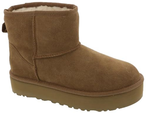 UGG Classic Mini Platform, Stivali alla Moda Bambine e ragazze, Marrone (Chestnut), 37.5 EU