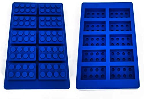 Moule à chocolat en silicone en forme de blocs de construction, moules à glaçons, Onlineforu lTD