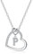 TINGN Kette mit Buchstaben Kette Silber - Personalisierte Kette Silber Kette mit Buchstaben Kette Damen Herz Silber Kette Mädchen Geschenke Kette mit Buchstaben P Halskette Damen Silber Schmuck