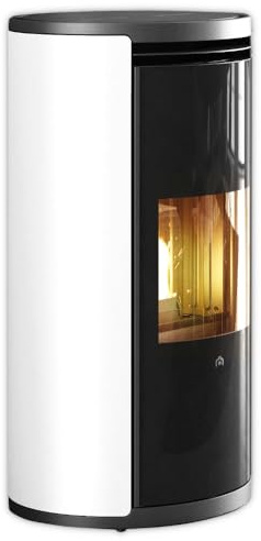 Edilkamin Pelletofen | Evia2 Up | 7,9 kW | Stahl weiß