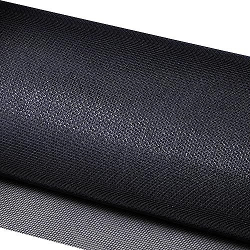 MEEYI Moustiquaire fenêtre recoupable aux Dimensions souhaitées 200x1800cm Moustiquaires pour Fenêtre en Fibre de Verre Toile Moustiquaire Porte Fenêtre pour Porte Rideaux Fenêtres Noir