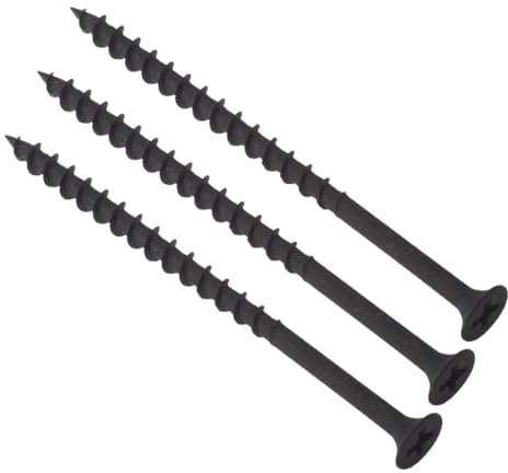 ForgeFix Drywall Screws Coarse Thread | 4.2 x 100mm | Black Phosphate | Box 100 (Pack of 3)