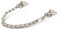 MEGA HANDLES Transom Door Chain 12-Inch, Door Chain Stopper for Transom Windows, Cabinet Door Restraint, Chain Lid Support, Durable Transom Window Hardware for Enhanced Safety - Satin Nickel
