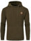 JustSun Hoodie Herren Pullover Kapuzenpullover Herren Jacquard Hoody mit Kapuze Armeegrün XL