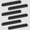 USB Cable Organizer Clips Cord Holder,6 Packs (7-Slots) Black Self Adhesive Desk Cord Cable Management