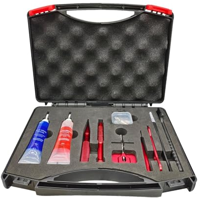 Werkzeuge für die Rollenwartung – Spinnrollen-Reparaturset, Rollenreinigungsset | Solides multifunktionales Angelrollen-Wartungsset, Angelrollen-Pflegeset für Baitcasting-Rollen, 9,1 x 7,1 x 1,8 Zoll