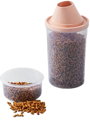 Genérico 1500ml Contenedor Pienso, Contenedor Comida Perro con Vaso Medidor, Recipientes Herméticos para Comida para Perros, Contenedor de Comida para Mascotas